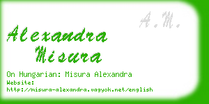 alexandra misura business card